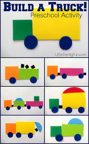 Little Family Fun Build A Truck Preschool Activities Transportation Preschool Transportation Activities