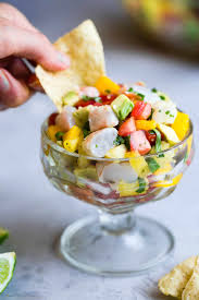 Easy shrimp ceviche with raw or cooked shrimp that is cool, zesty and refreshing. Mango Shrimp Ceviche Recipe With Pineapple Food Faith Fitness