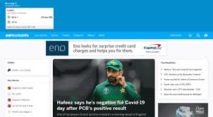 The site features news, articles, live coverage of cricket matches. Cricinfo Com Check Live Cricket Scores Mat Cricinfo