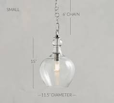 I was skeptical and thought it would look a bit 'gaudy' and cheap, but now. Flynn Recycled Glass Pendant Pottery Barn