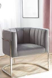 velvet tub chair grey armchair with metal legs in classic silver grey armchair velvet armchair fancy chair