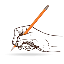 Mano, tenencia, lápiz - Descargar Vectores Gratis, Illustrator ...