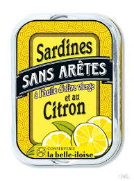 Sardines Au Citron Conserverie La Belle Iloise Packaging Citron Sardines Boite De Sardine Huile D Olive