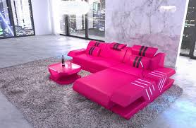 The paige velvet sofa chaise by glory furniture is a great way to add the perfect touch of style to your living room/space. Ecksofa Venedig Leder Farben Pink Schwarz Kaufland De