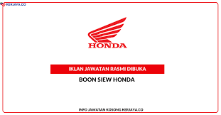 Check spelling or type a new query. Boon Siew Honda Sdn Bhd Jawatan Kosong