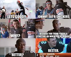 Get inspired by our community of talented artists. Nfl Memes On Twitter Johnny Football Set To Star In New Snickers Commercial Http T Co Yhfhgfh5wp