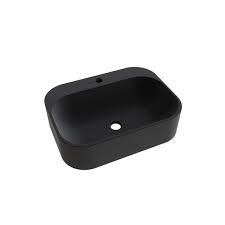 Vasque A Poser Resine De Synthese L 50 X P 37 Cm Noir Pal Vasque A Poser Vasque Vasque Noire