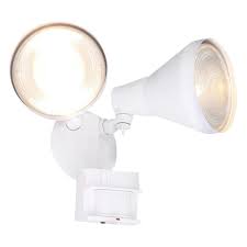 Defiant 180 White Motion Activated Outdoor Flood Light Dfi 5412 Wh The Home Depot