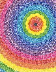 Rainbow Drawing Rainbow Colors Rainbow Mandala