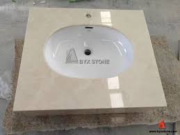 Copper and nickel roll top baths. Beige Marble Countertop Stone Bathroom Vanity Top With Integrated Sink China Vanity Top Marble Vanity Top Made In China Com
