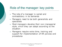 Role Of The Manager: Key Points - Ppt Video Online Download