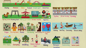 Kids Vocabulary Outdoor Activities Vocabulary For Kids Outdoor Games List Of Outdoor Activities Outdoor Activities Rafting