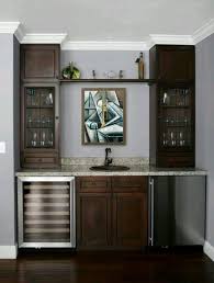 Full Cabinets On Sides Home Wet Bar Bars For Home Home Bar Designs
