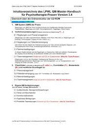 Checkliste für die wareneingangskontrolle erstellen. Inhaltsverzeichnis Des Lpwl Qm Master Handbuch Fa R