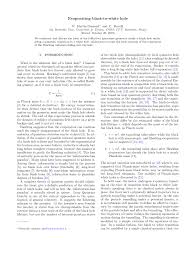 Ne doit pas être confondu avec impesanteur ou gravitation. Pdf Evaporating Black To White Hole