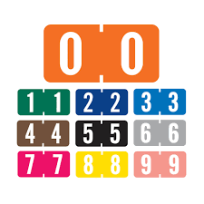 If you are interested, you must remember that the function of large numbers is so that children can see it clearly right? Tab 1280 Match A1280 Series Numeric Color Coded Roll Vinyl Labels