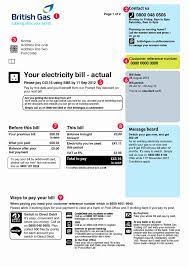 Utility Bill Template Free Download Inspirational British Gas Bill Bill Design Bill Template Bills Gas Bill