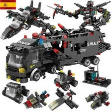 5 beneficios de jugar con bloques tipo lego. Camion Coche De Policia Robot Nave Tipo Lego Juegos Creativos Bloques Piezas Ebay