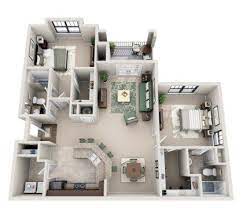 52 Creative Two Bedroom Apartment Plans Ideas Roundecor Apartment Plans Apartment Layout Sims House Design