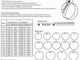 Ring Size Chart Printable For Printable Ring Size Chart For