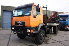 Looking for the most extreme 4x4 trucks? Man 18 264 4x4 Truck Hmf 1253 Crane Dropside Flatbed Truck From Netherlands For Sale At Truck1 Id 1571862