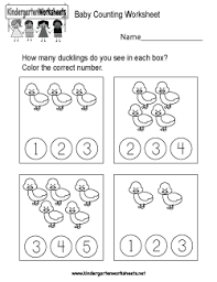 Baby Counting Worksheet Counting Worksheets Kindergarten Math Worksheets Preschool Counting Worksheets