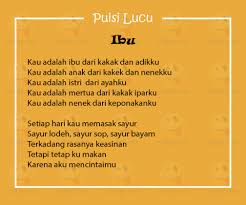 Puisi Lucu Untuk Orang Tua Ibu Dan Ayah Di 2020 Puisi Lucu Ayah