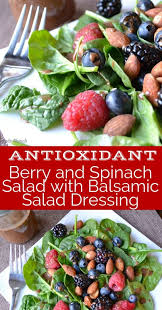 Immune Boosting Berry And Spinach Salad With Balsamic Salad Dressing Recipe Salad With Balsamic Dressing Summer Salad Recipes Spinach Salad Recipes