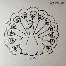15 drawing peacocks pencil professional designs for business and education. Simple Pencil Drawings For Kids To Sharpen Their Skills Kids Art Craft