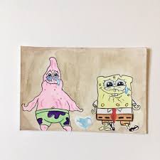 See more ideas about spongebob, spongebob patrick, spongebob squarepants. Spongebob And Patrick 4x6 Watercolor Painting I M Depop