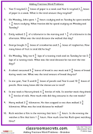 Addition Word Problems Math Modern Design Fraction Word Problems Word Problems Addition Words