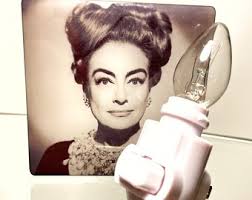 Joan Crawford Night Light Christmas Gift Wall Decor Old Hollywood Glamour  Silver Screen Vintage Glam Mommie Dearest No Wire Hangers Art Gay