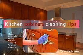 This will protect your floor or counters from overspray and greasy drips. Tips To Clean Kitchen Cabinets Healthylife Werindia