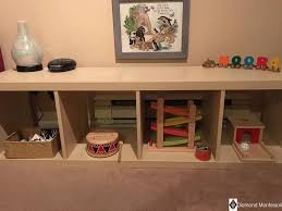 What S On Our Shelves Bedroom Edition Diamond Montessori Shelves Ikea I Kids Storage