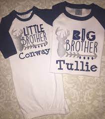 Deer Antler Little Brother Raglan Baby Gown Matching Big Etsy Big Brother Little Brother Big Brother Big Brother Shirt