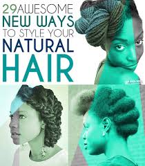 Natural hair twist out styles with two cornrows. 29 Awesome New Ways To Style Your Natural Hair