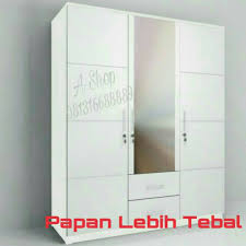 Pilihan lemari pakaian minimalis modern harga murah berikut ini adalah pilihan lemari pakaian minimalis modern dengan harga yang sangat murah atau yang biasa disebut dengan lemari harga grosir. Lemari Pakaian Baju Premium Minimalis Kayu Murah Model Mewah Putih Gratis Ongkir Shopee Indonesia