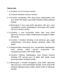 Lebih ramai pelajar termasuk pelajar yang diasingkan daripada sekolah dan kelas biasa. Doc Soalan Esei Edu 3106 Muhammad Fakhruddin Academia Edu