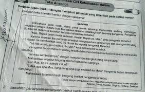 Kata tugas yaitu sekumpulan kata dan partikel yang tidak mempunyai artik leksikal, yakni arti kata secar lepas tanpa kaitannya dengan kata lain. Tolong Dicari Unsur Kebahasaan Nya Beserta Contoh Kalimat Yang Ada Diteks Ya1 Kalimat Brainly Co Id
