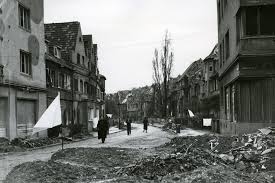 Ruins of köln in 1945. 1945 Polyphon Choices Kultur Kino Koln
