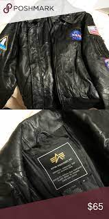Nasa Leather Jacket Black Leather Bomber Jacket Leather Bomber Jacket Men Nasa Clothes