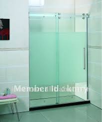 If you want something in between, consider a patterned glass. Tempered Glass Sliding Shower Door Kd5313 In Shower Rooms From Home Improvement On Aliex Sliding Shower Door Frosted Shower Doors Tempered Glass Shower Doors