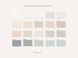 Pastel Desktop Folder Icons Mac And Windows Custom Folder Etsy In 2021 Desktop Wallpaper Organizer Folder Icon Custom Folders