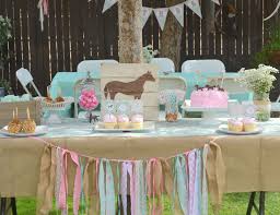 Amazing modern chandelier with horse decoration. Horse Burlap Pony Floral Pink Teal Cowgirl Third Shabby Chic Birthday Avah S Horse Party Catch My Party