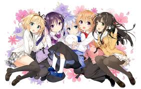 See more ideas about anime eyes, chibi eyes, eye drawing. Hd Wallpaper Anime Is The Order A Rabbit Blonde Blue Eyes Blush Brown Hair Wallpaper Flare