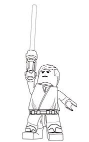 Disegno Di Luke Skywalker Di Lego Star Wars Da Colorare Disegni Da