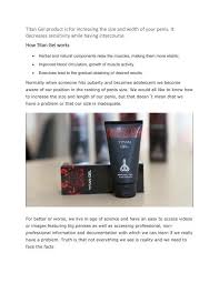 The gel ought to be applied with massaging movements on an erect erectile organ. Titan Gel In Pakistan O3218644442