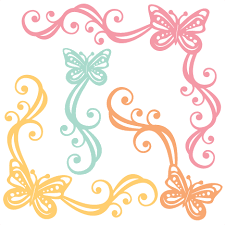 Butterfly Flourishes Svg Scrapbook Cut File Cute Clipart Files For Silhouette Cricut Pazzles Free Svgs Free Svg Cuts Cute Cut Files