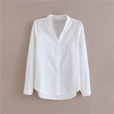 1653964 barang ditemukan dalam blus. Blouse Wanita Putih Lengan Panjang Image Of Blouse And Pocket