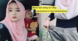 Kurus selepas bersalin sampai turun 20kg! Turun 40 Kg Selama 44 Hari Berpantang Wanita Ini Beri Tips Penting Untuk Para Ibu Amalkan